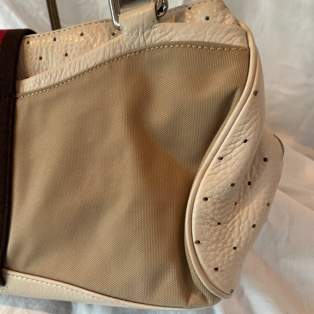 Cole Haan -- Courtney Collection -- Vintage -- Leather and Nylon -- Shoulder Bag - Picture 7 of 16
